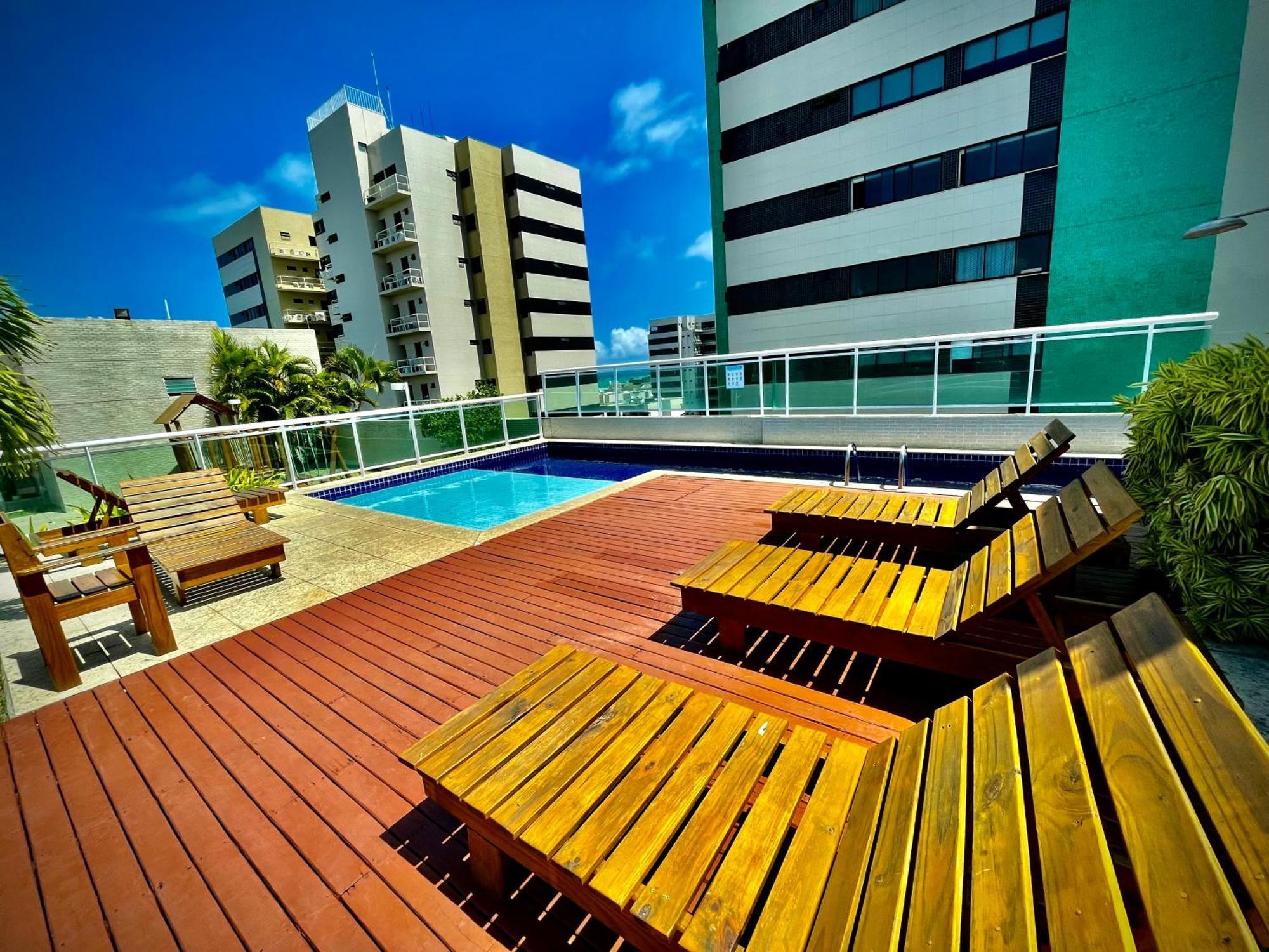 BEIRA MAR com AR e COZINHA COMPLETA perfeito HOME OFFICE Maceió Exterior foto